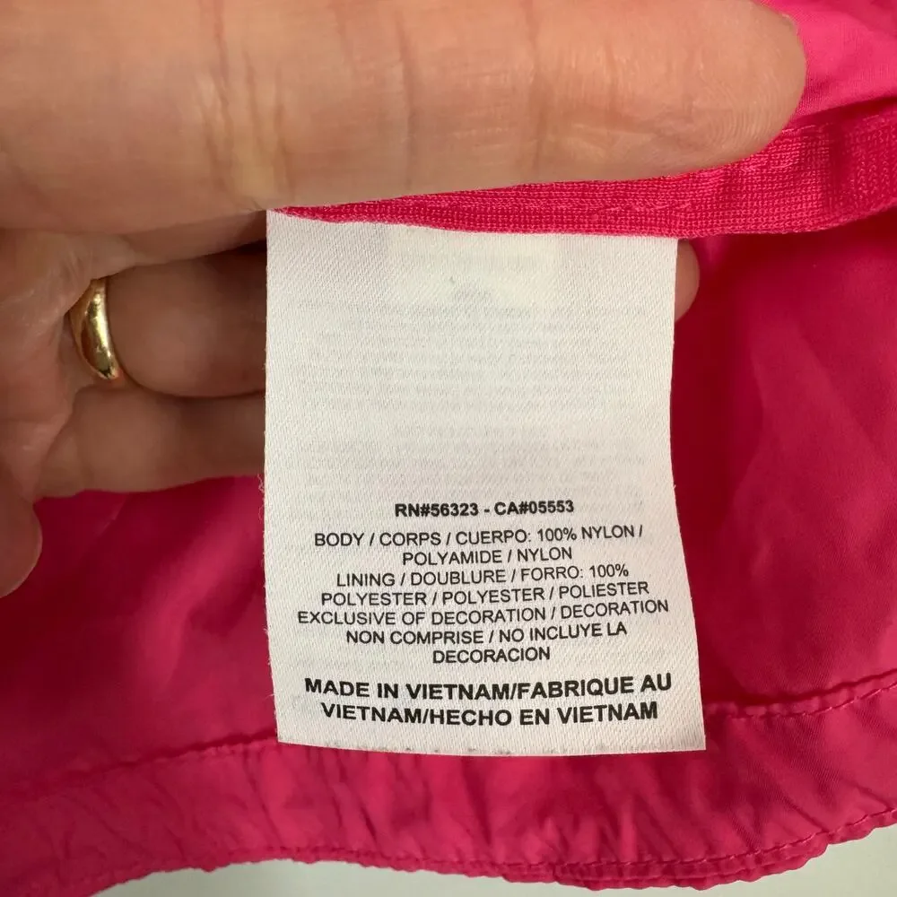Nike Windbreaker Jacket Womens M Neon Pink Full Zip Vented Lightweight Running - Picture 9 of 9